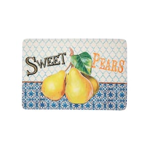 J&V TEXTILES 18 in. x 30 in. Cafe Moderno Dahlia Kitchen Cushion