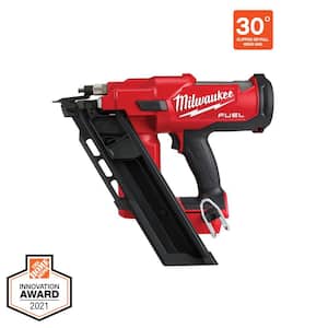 M18 FUEL 18V Lithium-Ion Cordless 7-1/4 in. Rear Handle Circ Saw w/3-1/2 in. 30-Degree Nailer, Two 6 Ah HO Batteries