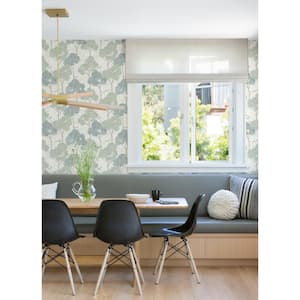 Lykke Green Textured Tree Paper Glossy Non-Pasted Wallpaper Roll