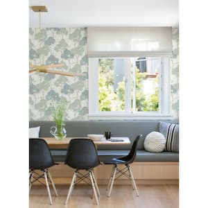 Lykke Green Textured Tree Wallpaper Sample