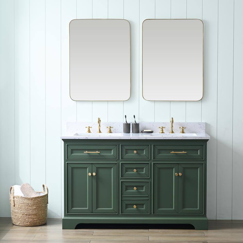 SUDIO Thompson 54 in. W x 22 in. D Bath Vanity in Evergreen with