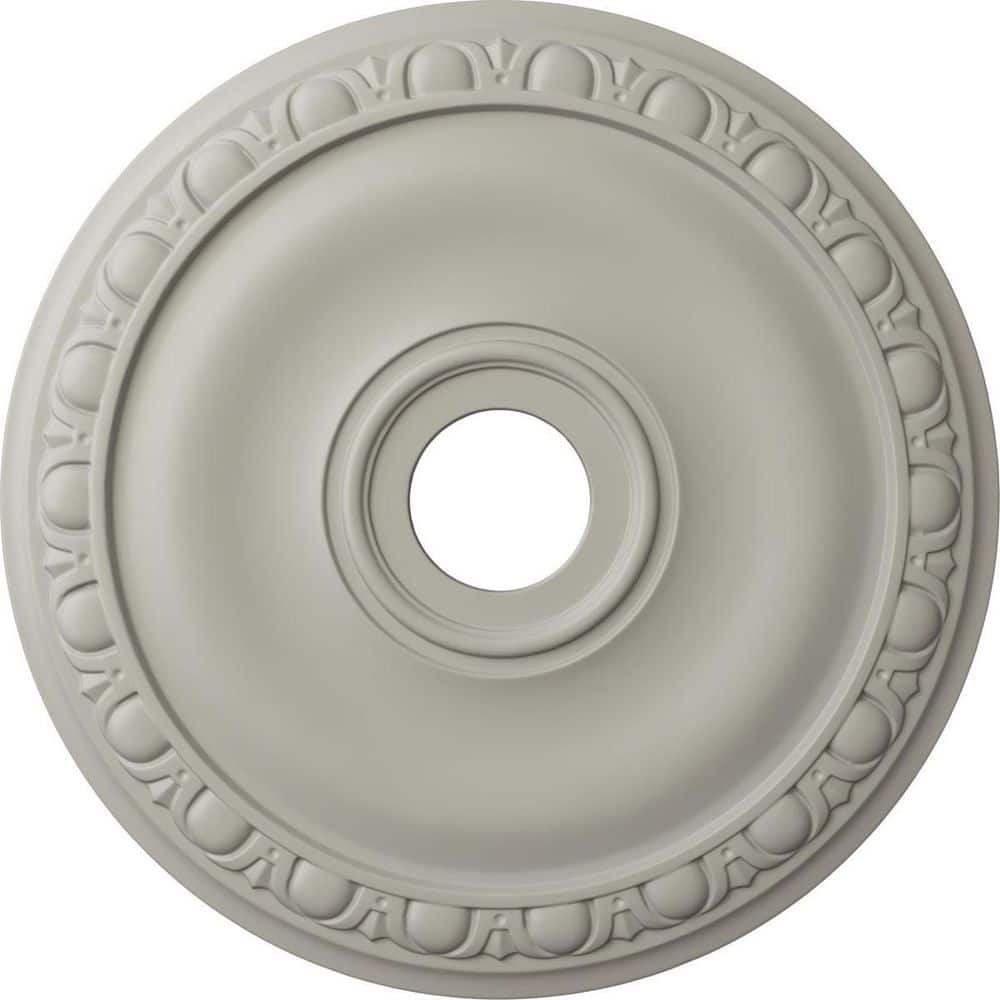 Ekena Millwork 1 in. x 20 in. x 20 in. Polyurethane Jackson Ceiling Medallion, Pot of Cream