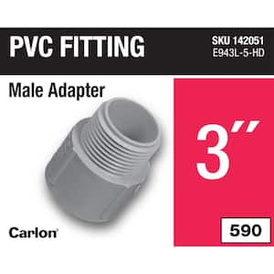 3 in. PVC Male Adapter