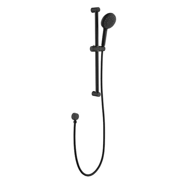 Wall-Mount Slide Bar with Handheld Shower Head Hand Shower Hose Holder  Touch-Clean Sprayer Matte Black - Bed Bath & Beyond - 35568442