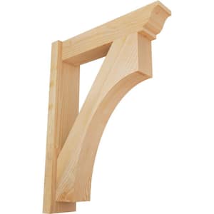 6 in. x 32 in. x 24 in. Douglas Fir Westlake Traditional Rough Sawn Outlooker