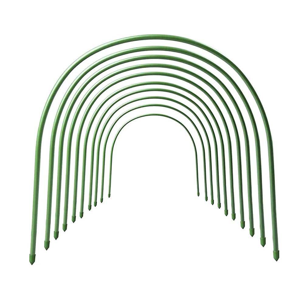 Hoops For Inclosures 4 ft. L Steel Greenhouse Hoops, Rust-Free Grow Tunnel, Support Hoops ...