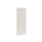 Kimberly Bay 28 in. x 80 in. White 1-Panel Shaker Solid Core Wood ...