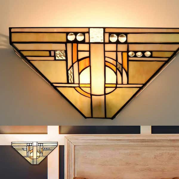 CLAXY 6.97 in. 1-Light Multi-Colored Modern Wall Sconce with Standard Shade