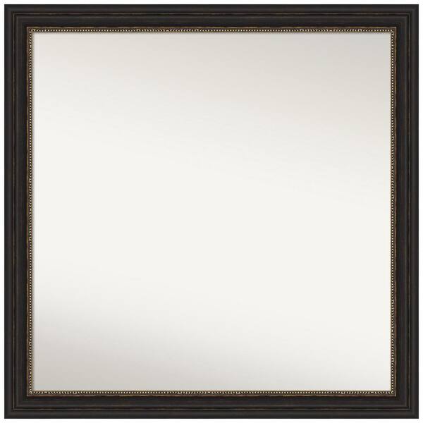 Amanti Art Accent Bronze Narrow 29.5 in. x 29.5 in. Non-Beveled Classic Square Framed Wall Mirror in Bronze