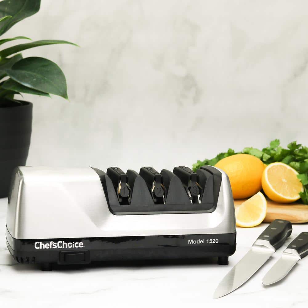 Chef'sChoice 1520 Brushed Metal Electric Knife Sharpener