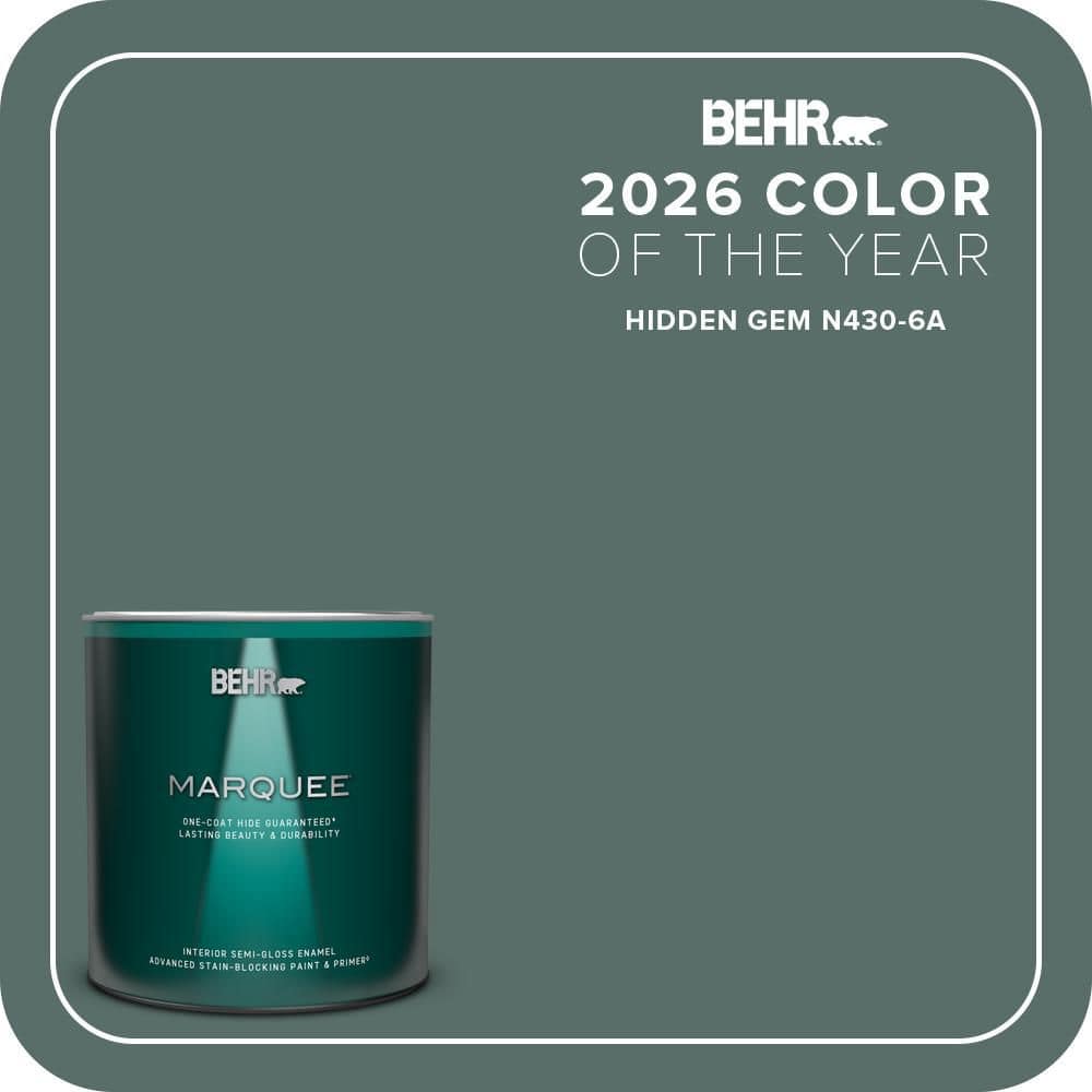 1 qt. #N430-6A Hidden Gem One-Coat Hide Semi-Gloss Enamel Interior Paint and Primer price history on PriceWatchPro