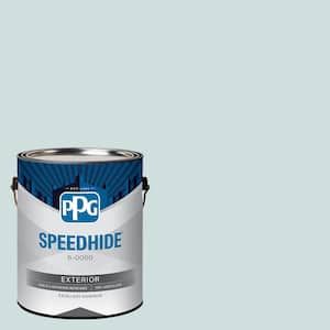 1 gal. Watery Blue PPG1035-1 Flat Exterior Paint