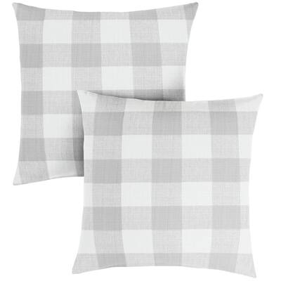 outdoor plaid pillows