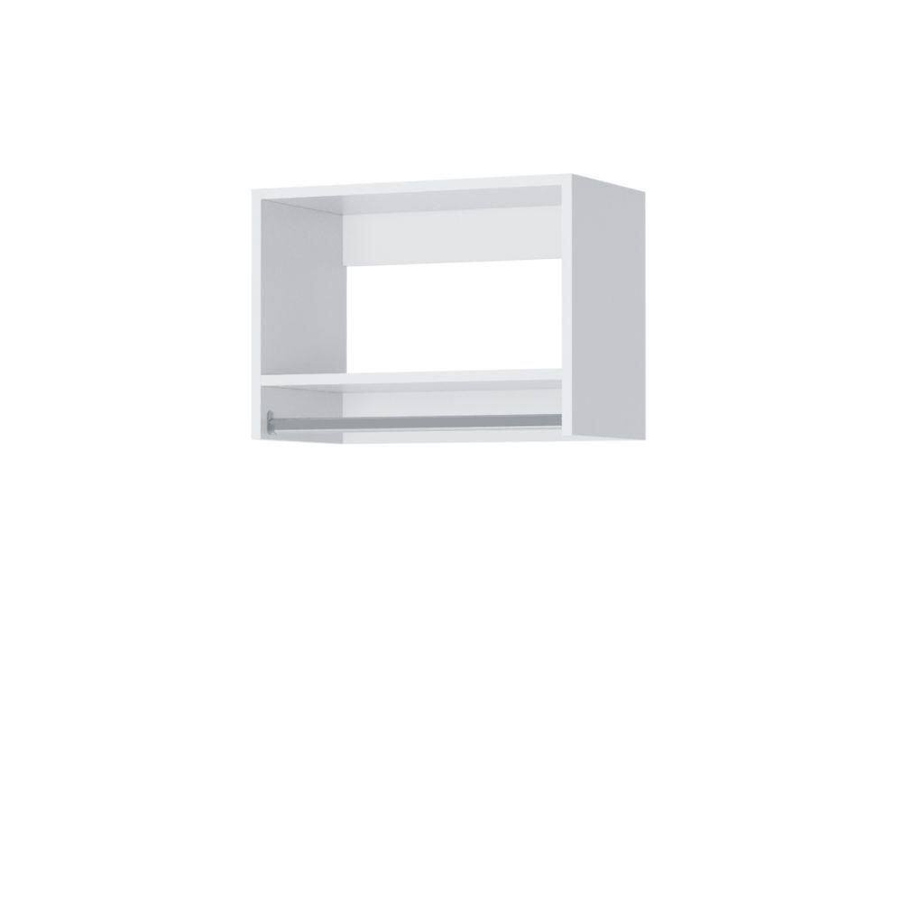 Vista Collection 25.5 in. W White Closet Kit Tall Hanging Wall Mounted 2-Shelf Wood Closet System price history on PriceWatchPro