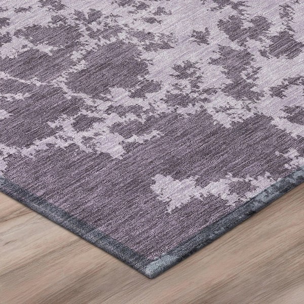 Chantille Machine Washable Indoor/Outdoor Abstract ACN2919 Lavender 9 ft. x 12 ft. Area Rug