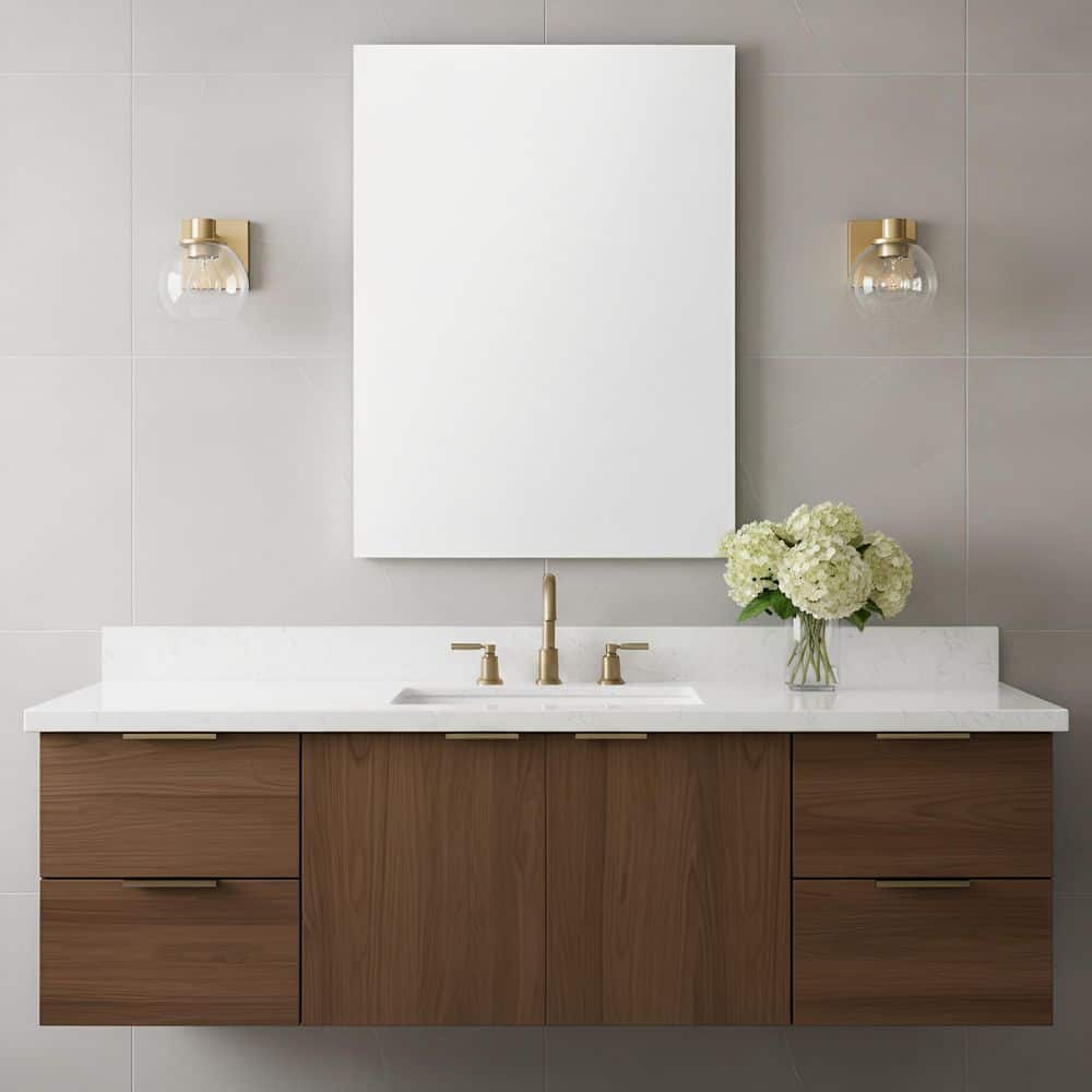 Rito 6 in. W x 7.125 in. H 1-Light Satin Brass Dimmable Wall Sconce with No Bulb Included price history on PriceWatchPro