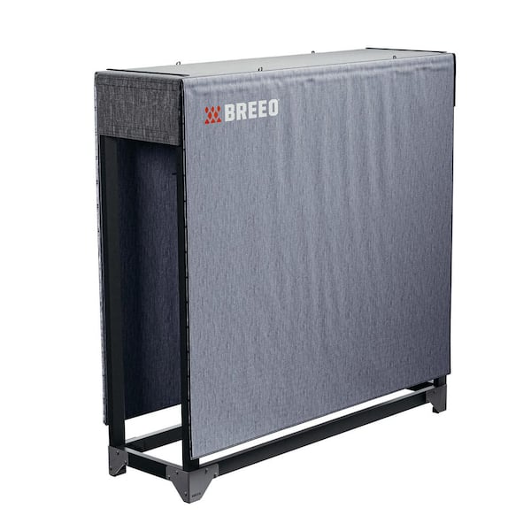 Breeo 4 ft. Steel Firewood Rack with Cover Included