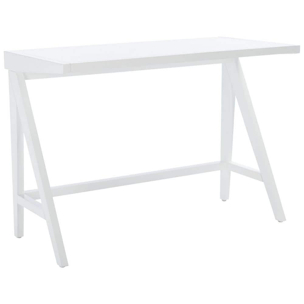 Ripley White Mahogany Writing Desk with Drawer