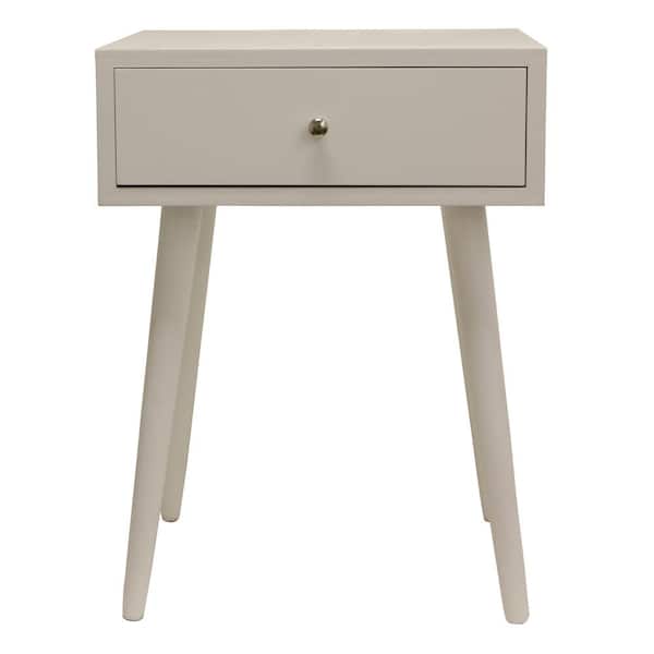 Decor Therapy Mid Century Modern Gloss White Side Table Fr8616 The Home Depot Decor Therapy Mid Century Modern Gloss, Decor Therapy Side Table Satin Black