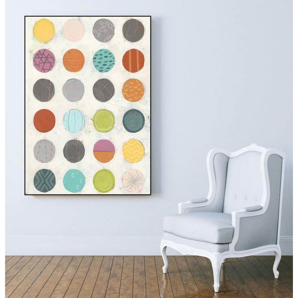 30 in. x 40 in. Pattern Interaction II by June Erica Vess Framed Wall 