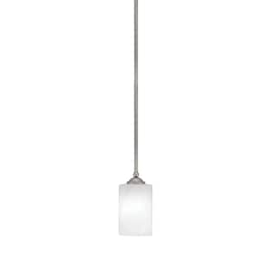 Clevelend 100-Watt 1-Light Graphite Pendant Mini Pendant Light with ...