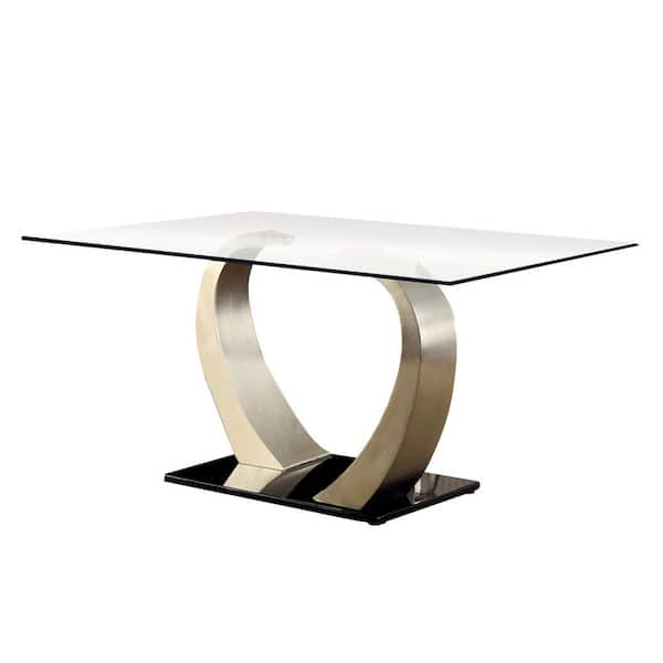 William's Home Furnishing Nova Silver Dining Table