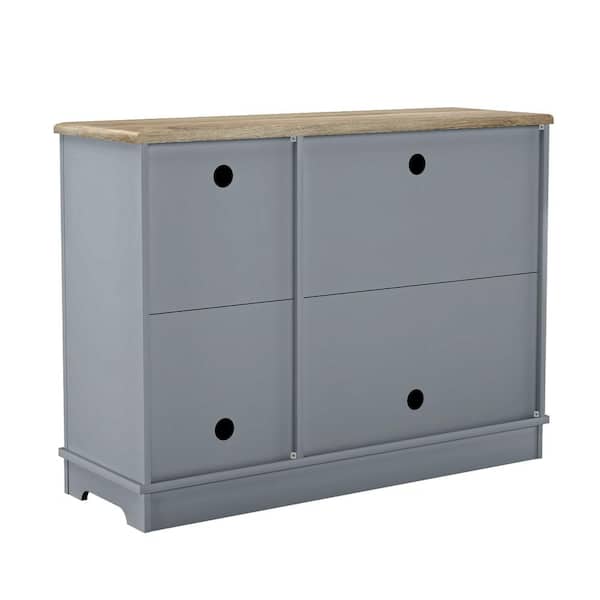 FESTIVO Vintage Gray 44 in. W Storage Buffet Sideboard with