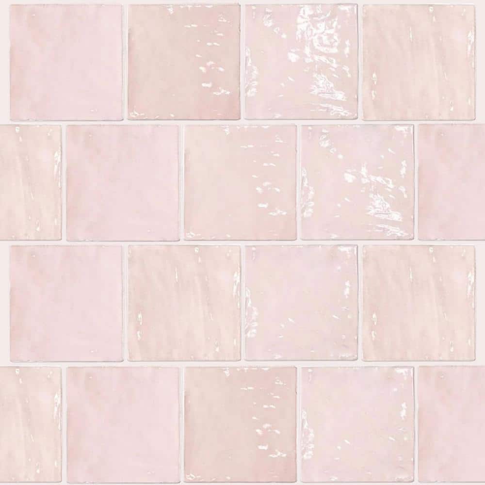 100 Pieces, Pink Rose Glass Mirror Tiles, Diamond Shape, Size Approx 1 X 2  Cm, 1.8 Mm Thickness, Art & Craft 