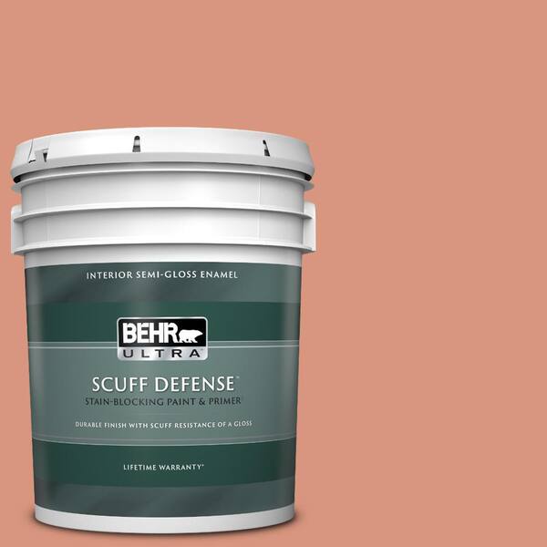 BEHR ULTRA 5 gal. #BIC-17 Tropical Blooms Extra Durable Semi-Gloss Enamel Interior Paint & Primer
