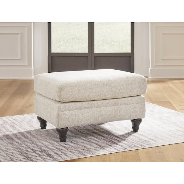 Signature DESIGN BY ASHLEY Valerani Beige Polyester Rectangle Accent Medium Ottoman