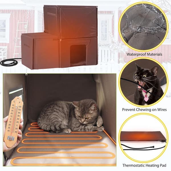 aivituvin Heated Winter-Proof Feral Cat House : Insulation Liner