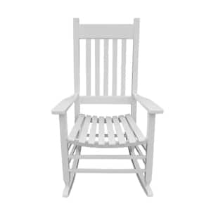 White Wood Rocker Chair