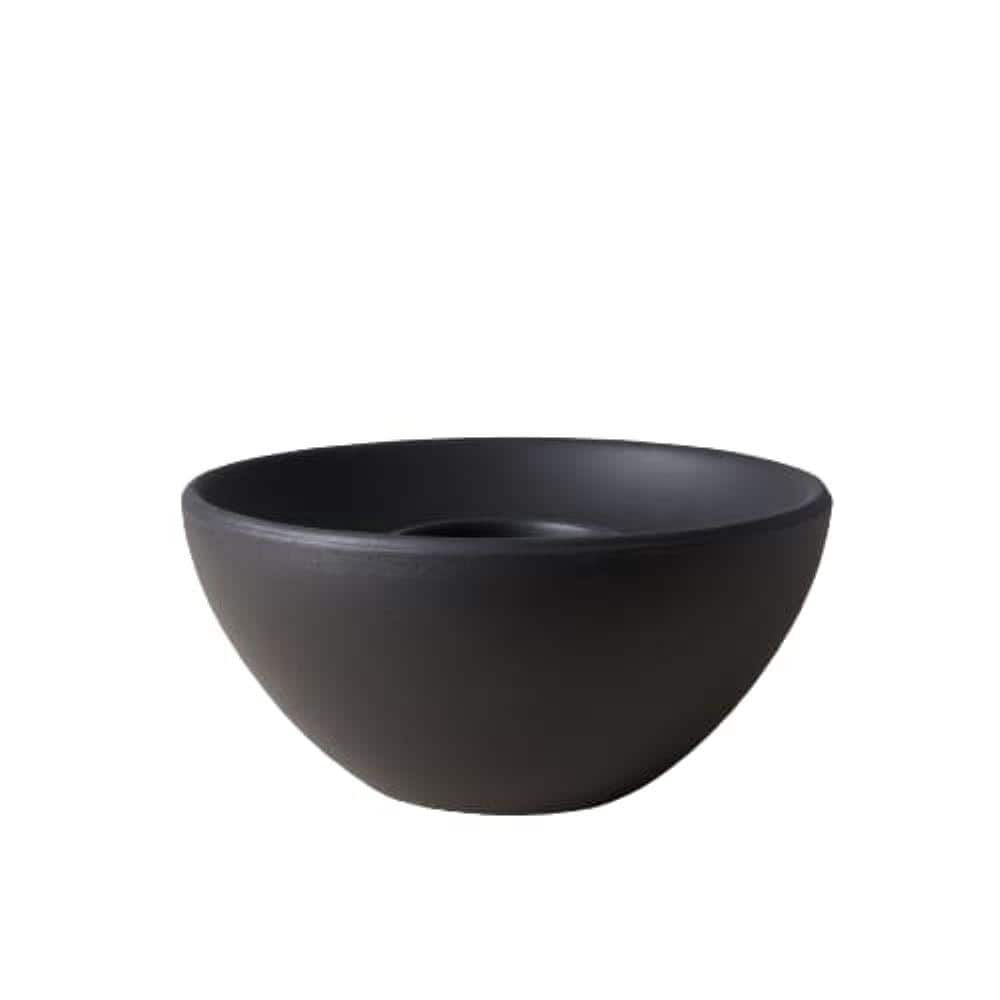 Geo Black Concrete Tabletop Gel Fuel Fire Bowl