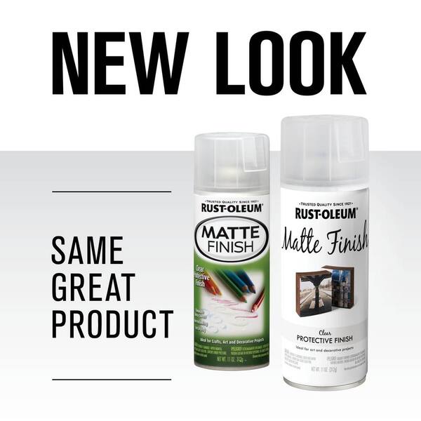 Rust-Oleum Clear Polyurethane Spray Paint - Matte & Gloss Finish Protective Top Coat