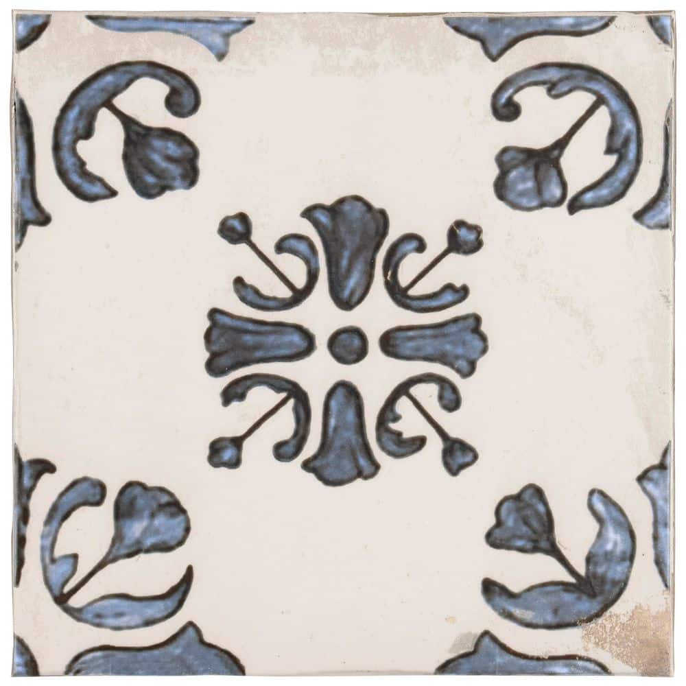 Sienna Terracotta Bell Blue 8.85 in. x 0.43 in. Matte Porcelain Floor and Wall Tile Sample price history on PriceWatchPro
