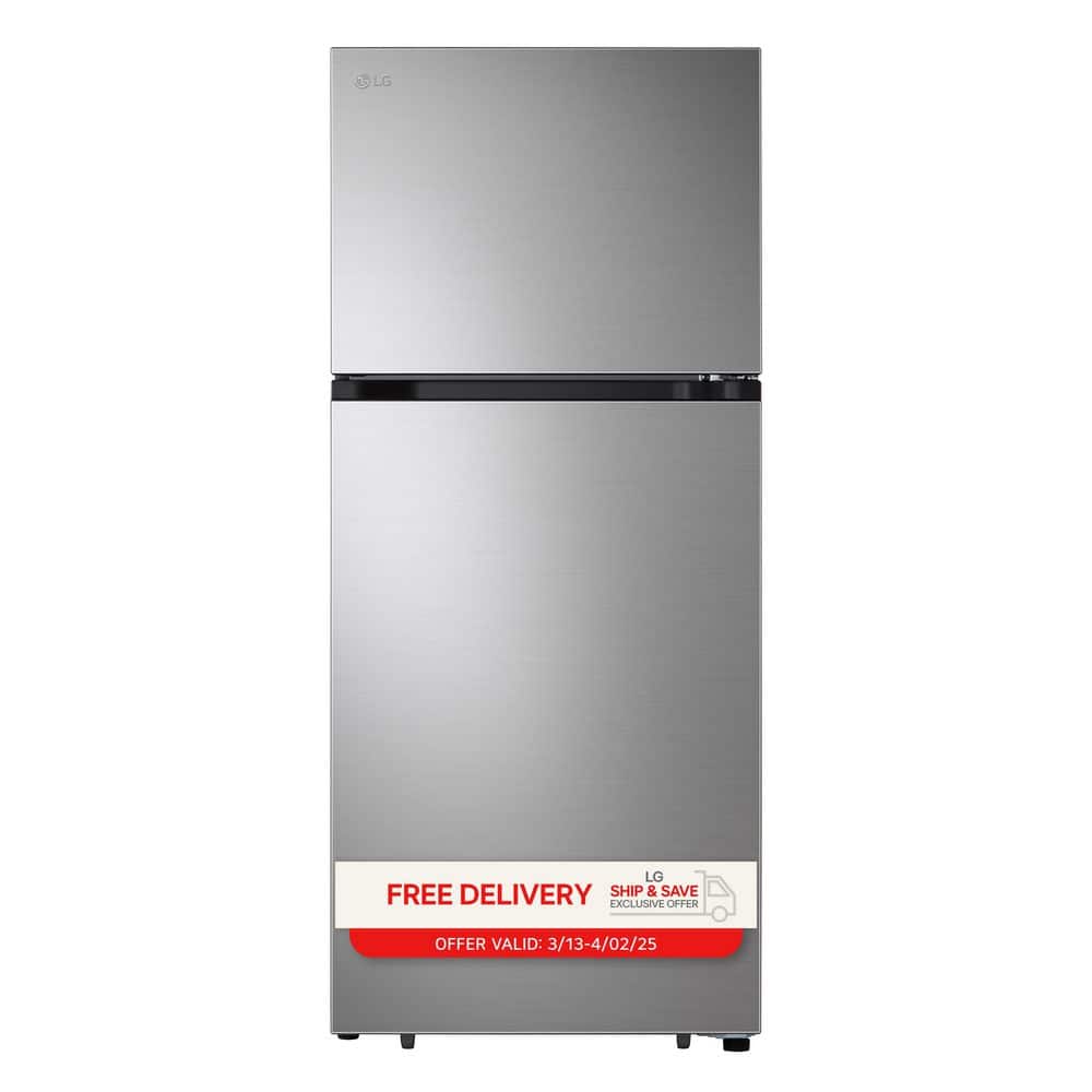 28 in. 18 cu. ft. Top Freezer Garage-Ready Refrigerator in PrintProof Stainless Steel