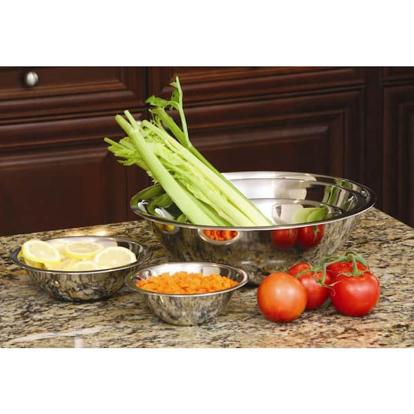 NutriChef Stainless Steel Nested Mixing Bowl Set & Reviews