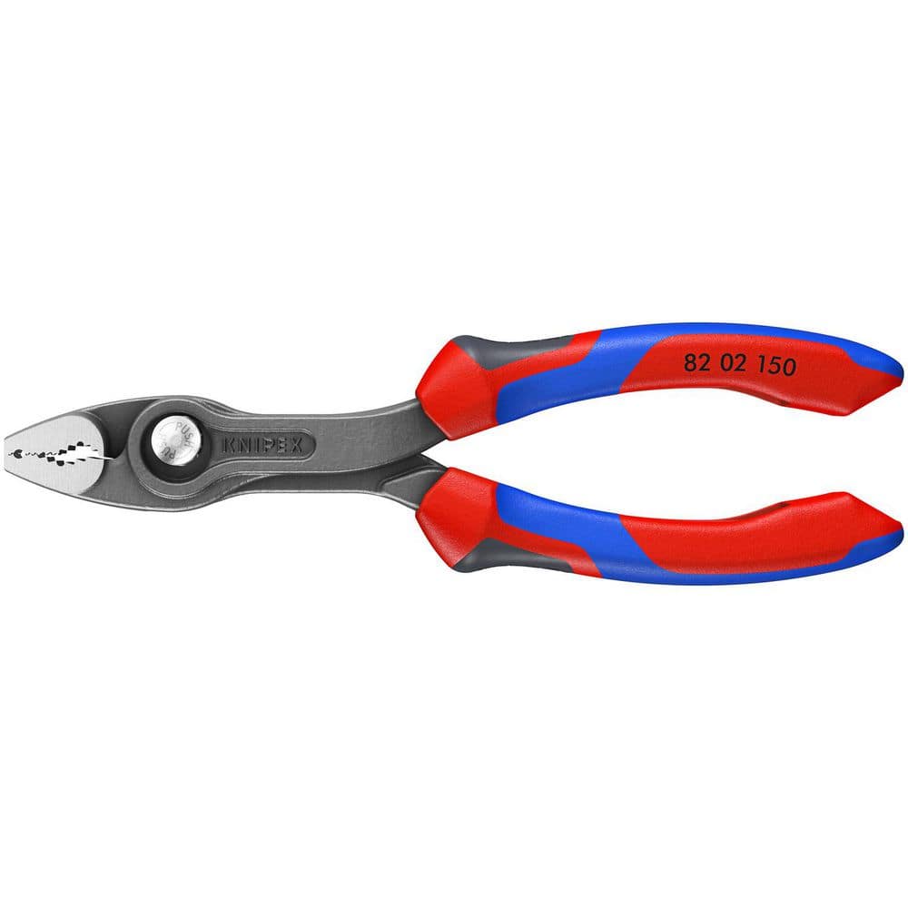 KNIPEX 6 in. TwinGrip Slip Joint Pliers 82 02 150 - The Home Depot