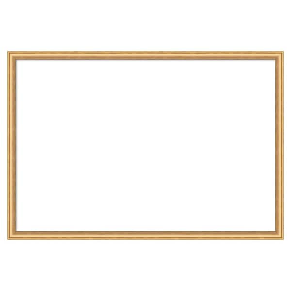 Amanti Art Salon Scoop Gold 38 in. x 26 in. Wood Framed Dry Erase Magnetic Memo Board
