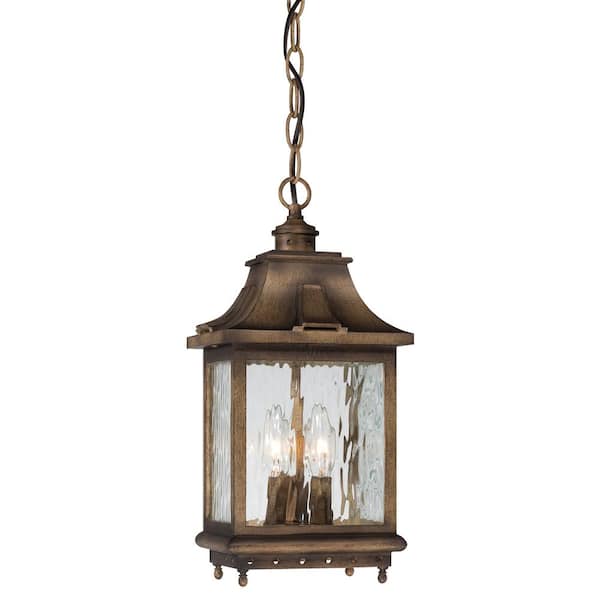 the great outdoors by Minka Lavery Wilshire Park 3-Light Portsmouth Bronze Outdoor Hanging Light