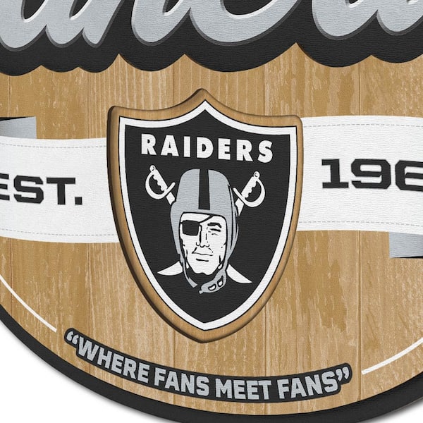 NFL Las Vegas Raiders License Plate #1 Fan, Team Colors, One Size