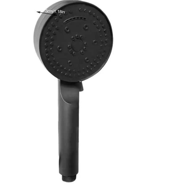 Lukvuzo 8-Spray Freestanding Handheld Shower Head Handheld High-Pressure 2.5 GPM with Adjustable Spray Shower in Black