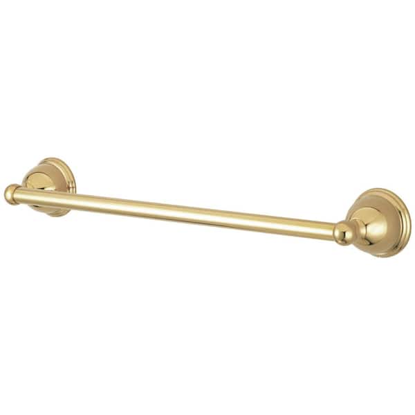 Kingston Brass Restoration 24 in. Wall Mounted Towel Bar in Polished Brass