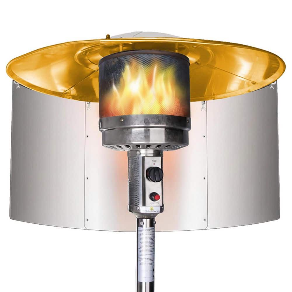 15 inch Outdoor Aluminum Patio Heater Reflector Shield with Mounting Hardware for Enhanced Heat Efficiency and Safety price history on PriceWatchPro