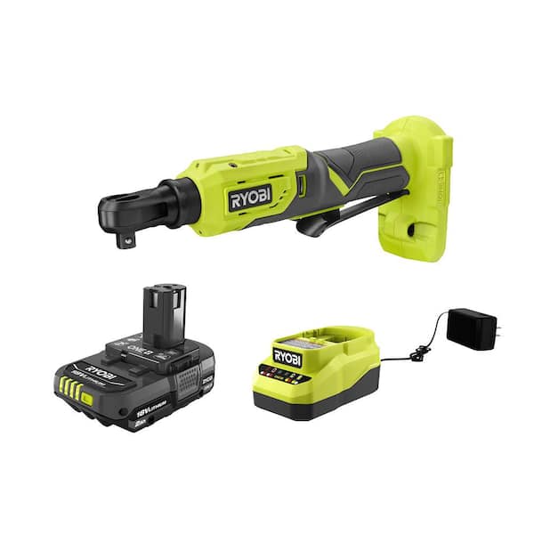ONE+ 18V Cordless 3/8 in. 4-Position Ratchet with 2.0 Ah Battery and Charger