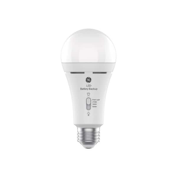 60.0-Watt Equivalent Battery Backup LED A21 Soft White Non Dimmable Bulb with built in flashlight 2-Pack