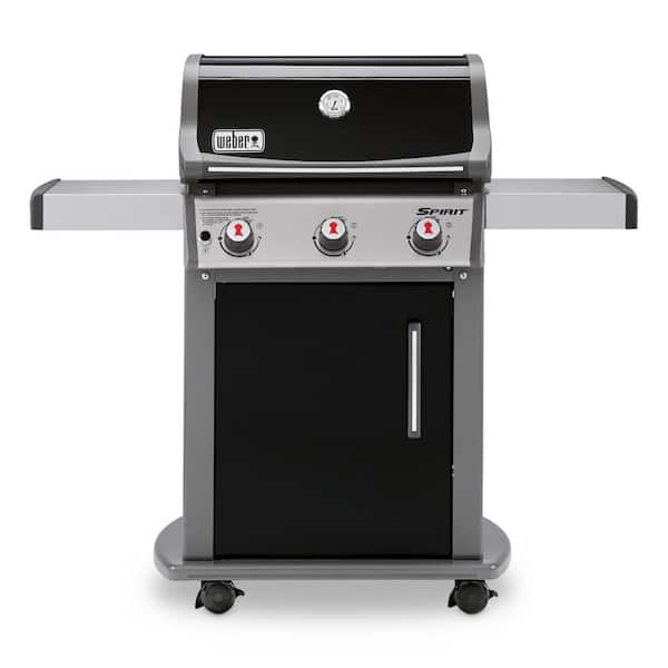 Weber Spirit E-310 3-Burner Liquid Propane Gas Grill in Black with Built-In Thermometer