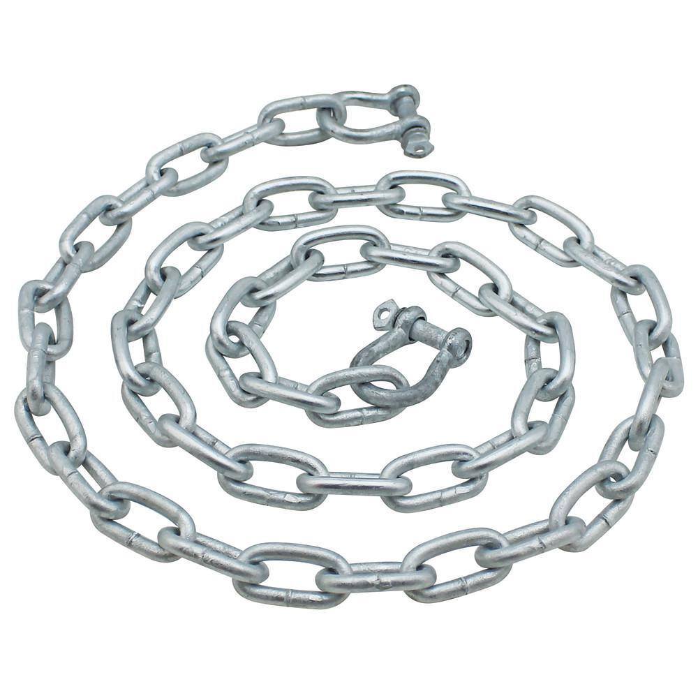 Extreme Max BoatTector Galvanized Steel Anchor Lead Chain 1/4 in. x 4