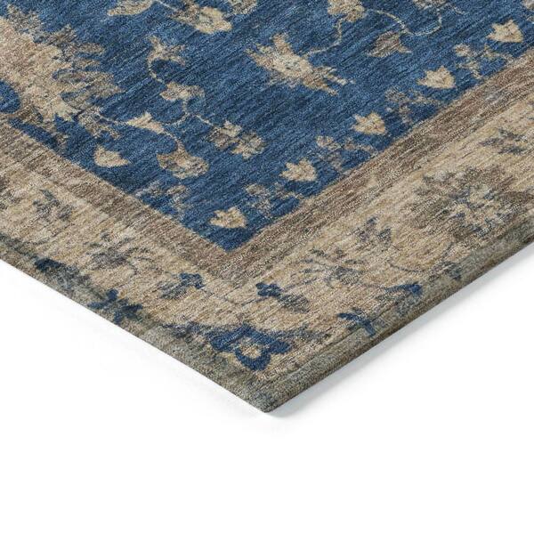 Chantille Machine Washable Indoor/Outdoor Abstract ACN1739 Navy 2 ft. x 3 ft. Accent Rug