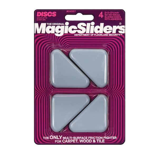 Unbranded 2-1/2 in. x 2 in. x 2 in. Triangle Magic Sliders (4-Pack)